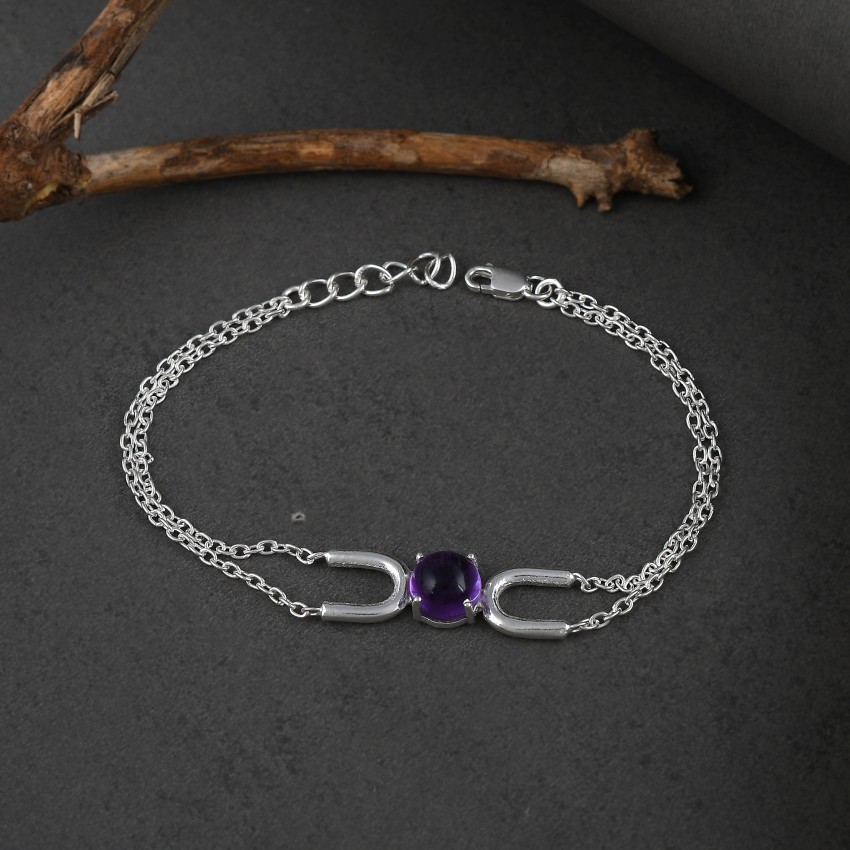 DearAnswer Purple Crystal Bracelet Amethyst Beads India  Ubuy