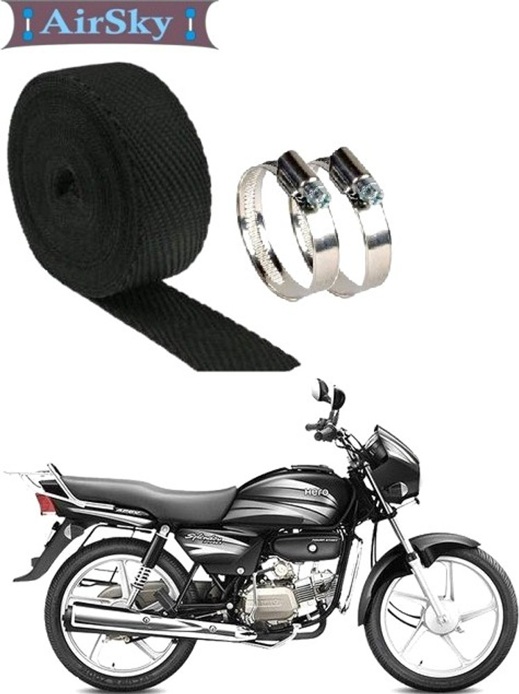 AIRSKY Silencer Wrap For Hero Splendor Pro Bike Exhaust Heat