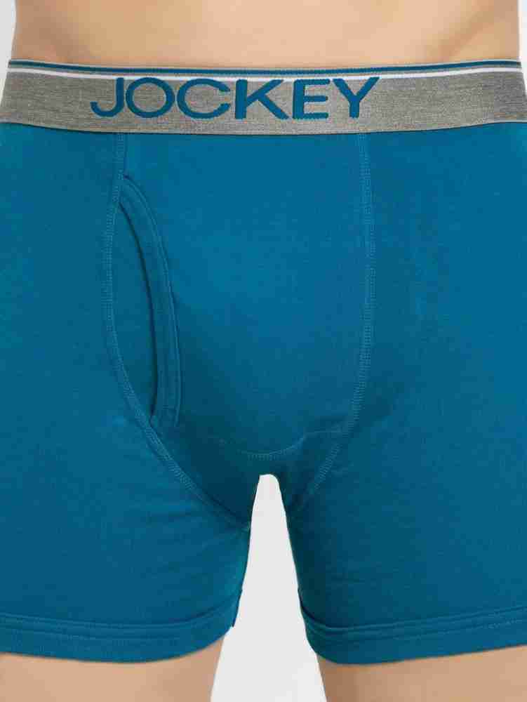 Jockey Men's Modern Classic Boxer Brief Pack Of 2- 8009 (Blue