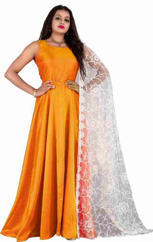 VICHARAN Synthetic Solid Gown Anarkali Kurta Bottom Material Price in India Buy VICHARAN Synthetic Solid Gown Anarkali Kurta Bottom Material online at Flipkart