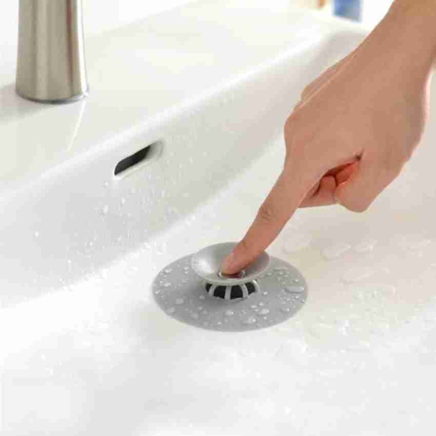 3 pcs Round Kitchen Sink Plugs For Drain, Shower Drain Cover Hair Catcher