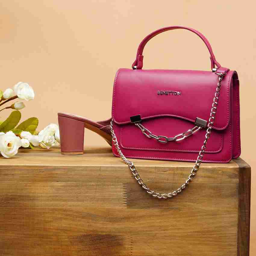 Dark pink sling bag shop