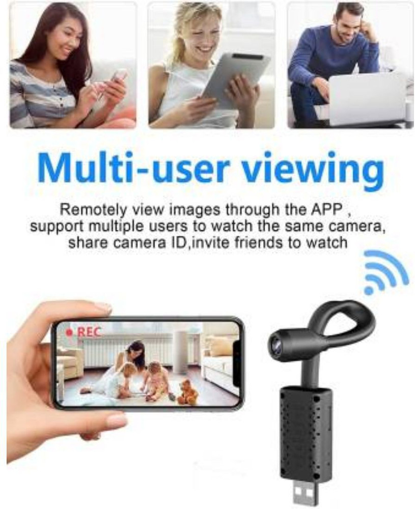 MSTECH Spy Camera Wireless Hidden WiFi Camera with Remote Viewing