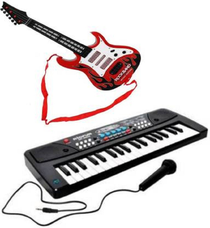 Electric outlet keyboard guitar