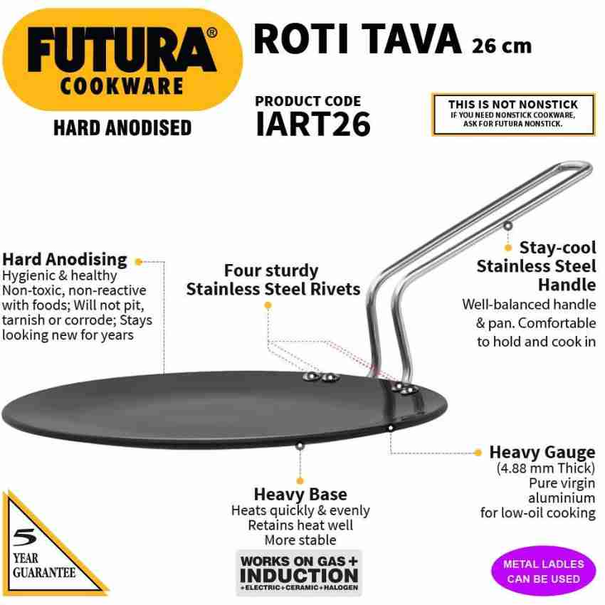 Buy Hawkins Futura Black Hard Anodised Extra Thick Tawa 26 cm Online at  Best Prices in India - JioMart.
