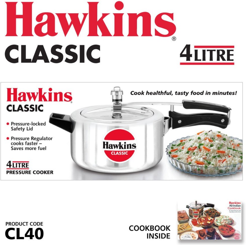 Hawkins 4 liter pressure cooker price sale