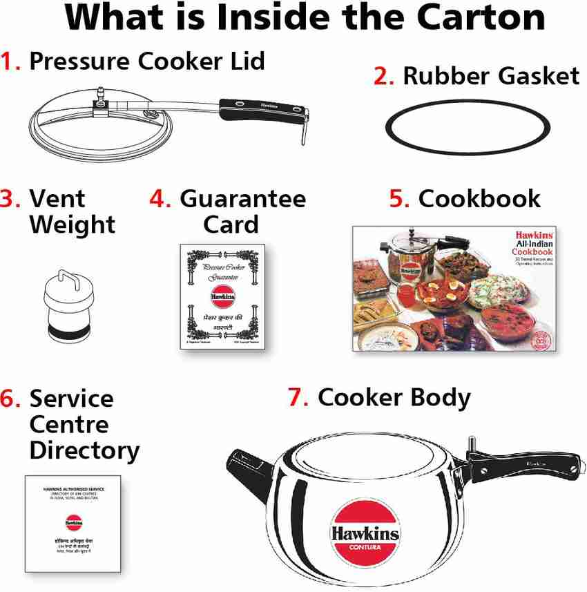 Hawkins Contura HC50 5 L Pressure Cooker Price in India Buy