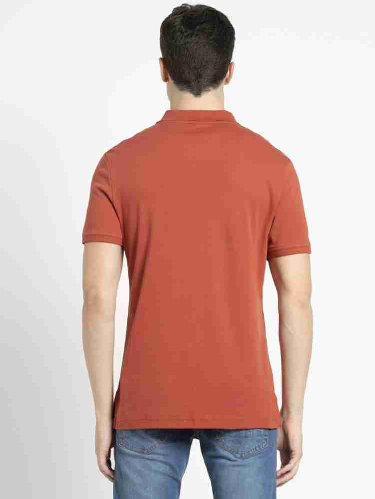 JOCKEY Solid Men Polo Neck Red T-Shirt - Buy JOCKEY Solid Men Polo Neck Red  T-Shirt Online at Best Prices in India