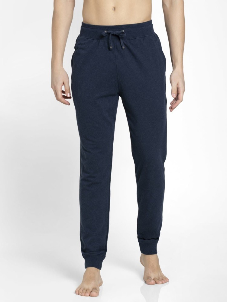 JOCKEY US90 Solid Men Blue Track Pants - Buy Ink Blue Melange