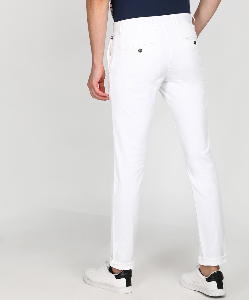 Tommy hilfiger white trousers cheap