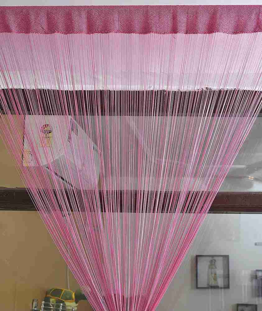 Bhavisha Home Furnishing 143 cm 5 ft Polyester Semi Transparent