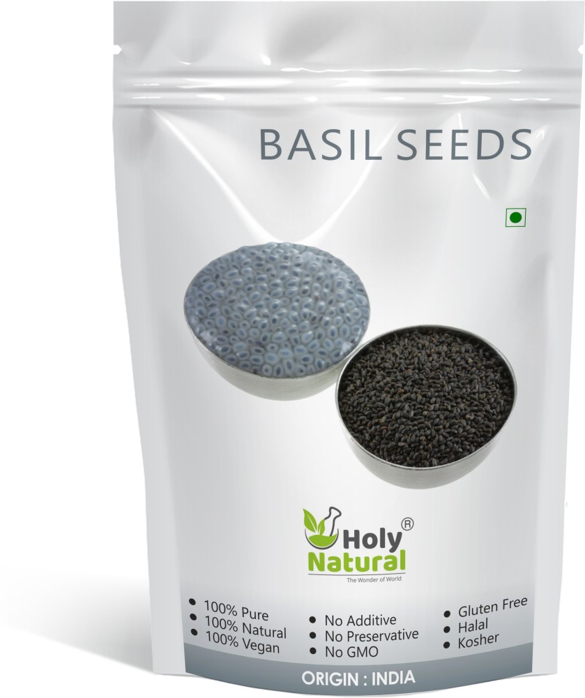 Holy Natural BASIL SEEDS 100 GM Sweet Basil Seeds Price in India