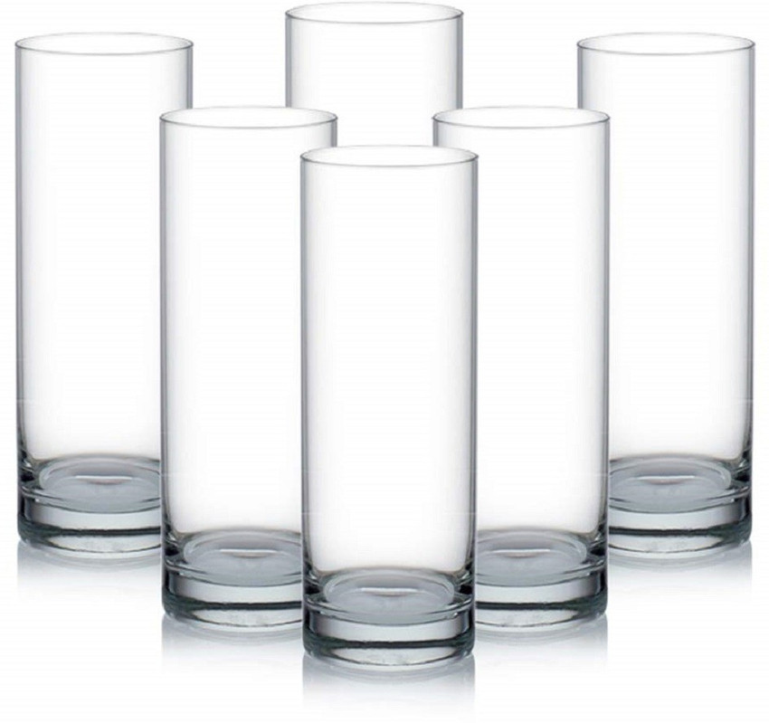 SHIPPLIER Pack of 6 Highball Water Glass Transparent Long