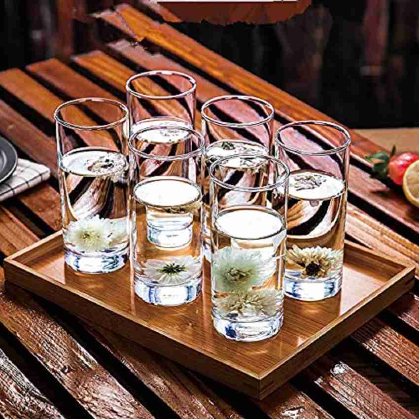 SHIPPLIER (Pack of 6) Highball Glasses Tall Drinking Glasses Cocktail Glass  Set Lead-Free Crystal Glassware. Bourbon or Whiskey Glass Cup, Bar, Iced  Tea, Water, Mojito and Tom Collins Glasses Glass Set Water/Juice