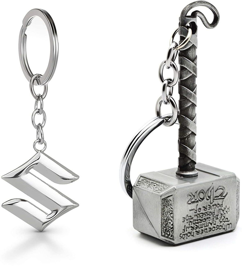 V E Thor Infinity War Hammer Keychain Marvel Keychain Maruti Suzuki Car Keychain Combo Key Chain Price in India Buy V E Thor Infinity War Hammer Keychain Marvel Keychain