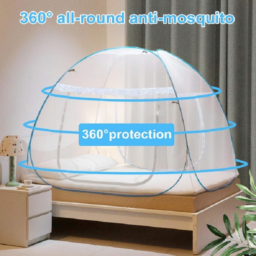 VONITY Cotton Adults Washable Mosquito Net for Double Bed, King