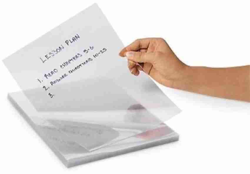 LRS 100 Micron Transparent OHP Sheet - Pack of 100 Sheets A4  100 gsm Transparent Paper - Transparent Paper