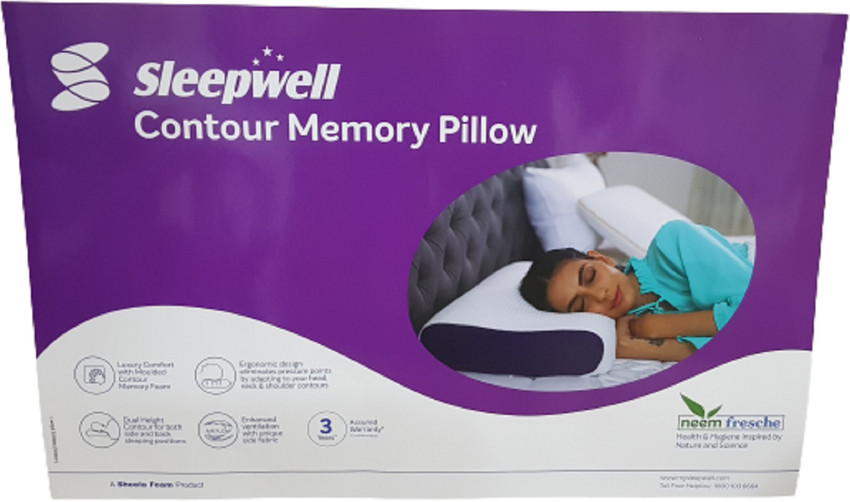 Sleepwell Memory Foam Geometric Sleeping Pillow Pack of 1 Buy Sleepwell Memory Foam Geometric Sleeping Pillow Pack of 1 Online at Best Price in India Flipkart