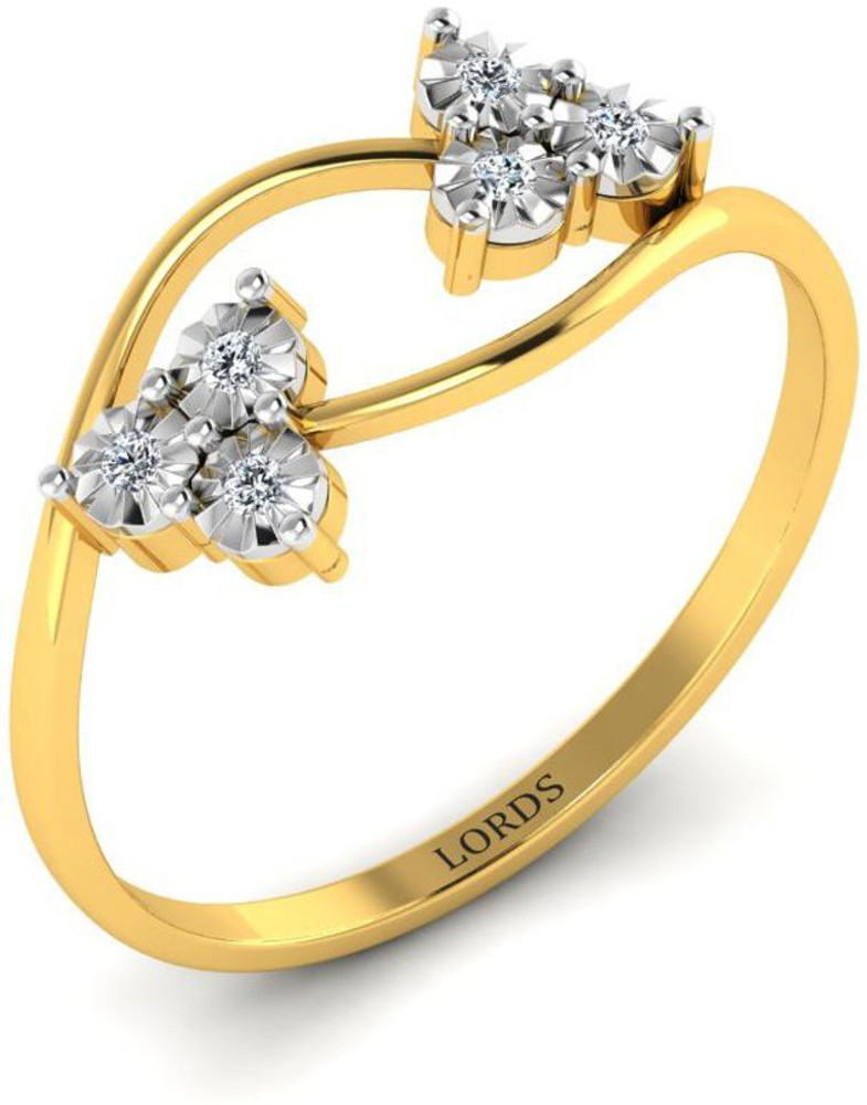 MISHKAA INDO-WESTERN STYLE DIAMOND RING 14kt Diamond Yellow Gold ring Price  in India - Buy MISHKAA INDO-WESTERN STYLE DIAMOND RING 14kt Diamond Yellow  Gold ring online at Flipkart.com