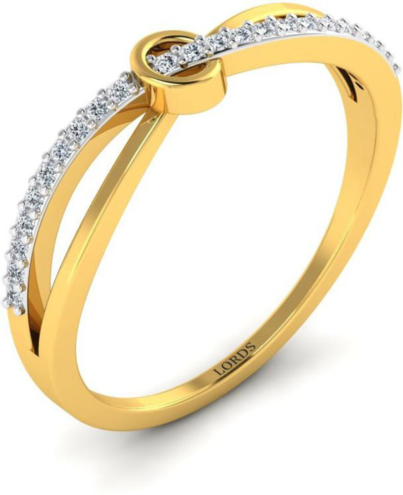 LORDS JEWELS Piccadilly Diamond Ring 14kt Diamond Yellow Gold ring Price in India Buy LORDS JEWELS Piccadilly Diamond Ring 14kt Diamond Yellow Gold ring online at Flipkart