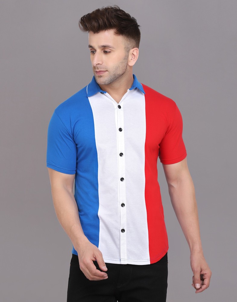 Best Deal for Mens Casual Shirts Color Block Mens Golf Shirts V