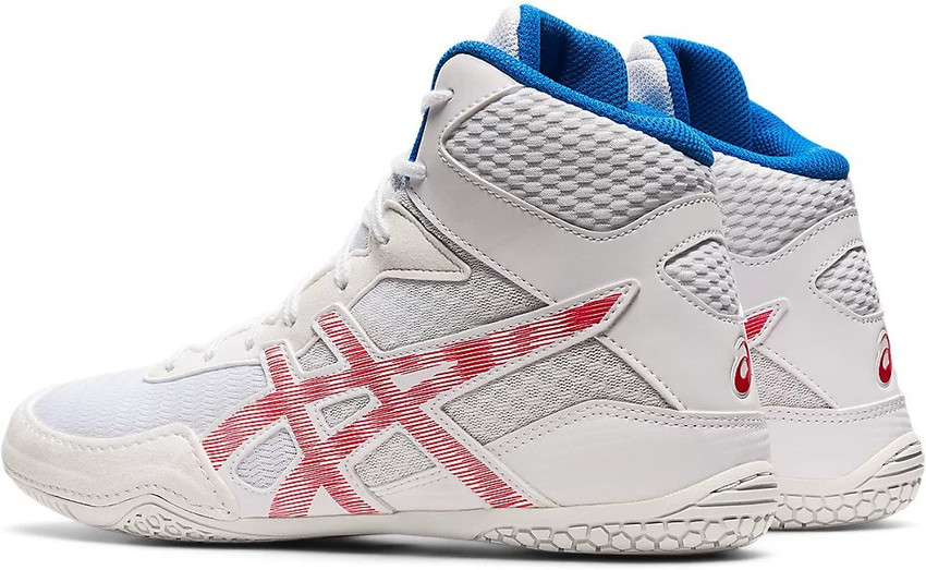 Asics aggressor 2 grey and red deals