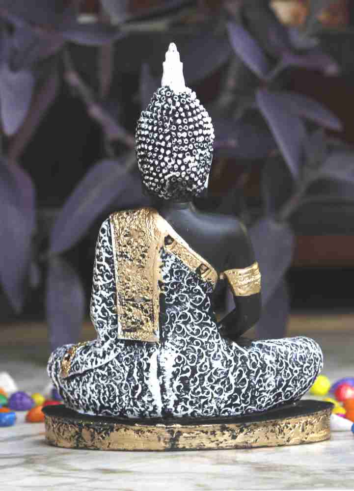 Sitting Buddha Statue Showpiece for Home Decor Diwali Decoration and  Gifting Handmade Showpiece Lord Statue Indian Temple Decor 