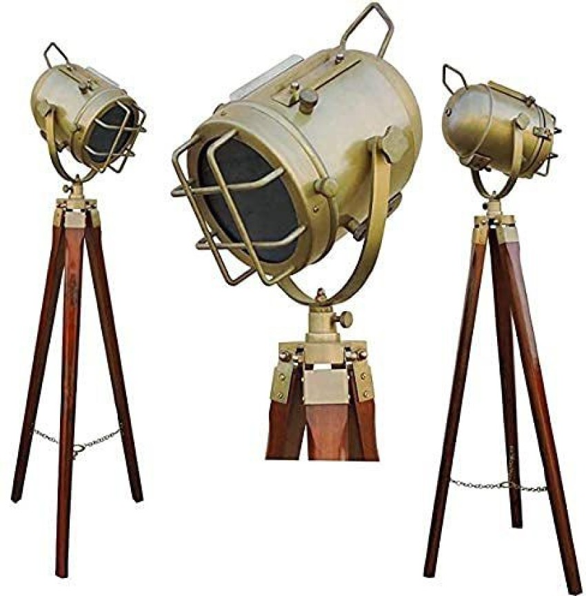 Buy Nautical Brass 39 Inch Telescope With Wooden Tripod Stand Antique  Nautical Floor Home Decor Gift Online in India 