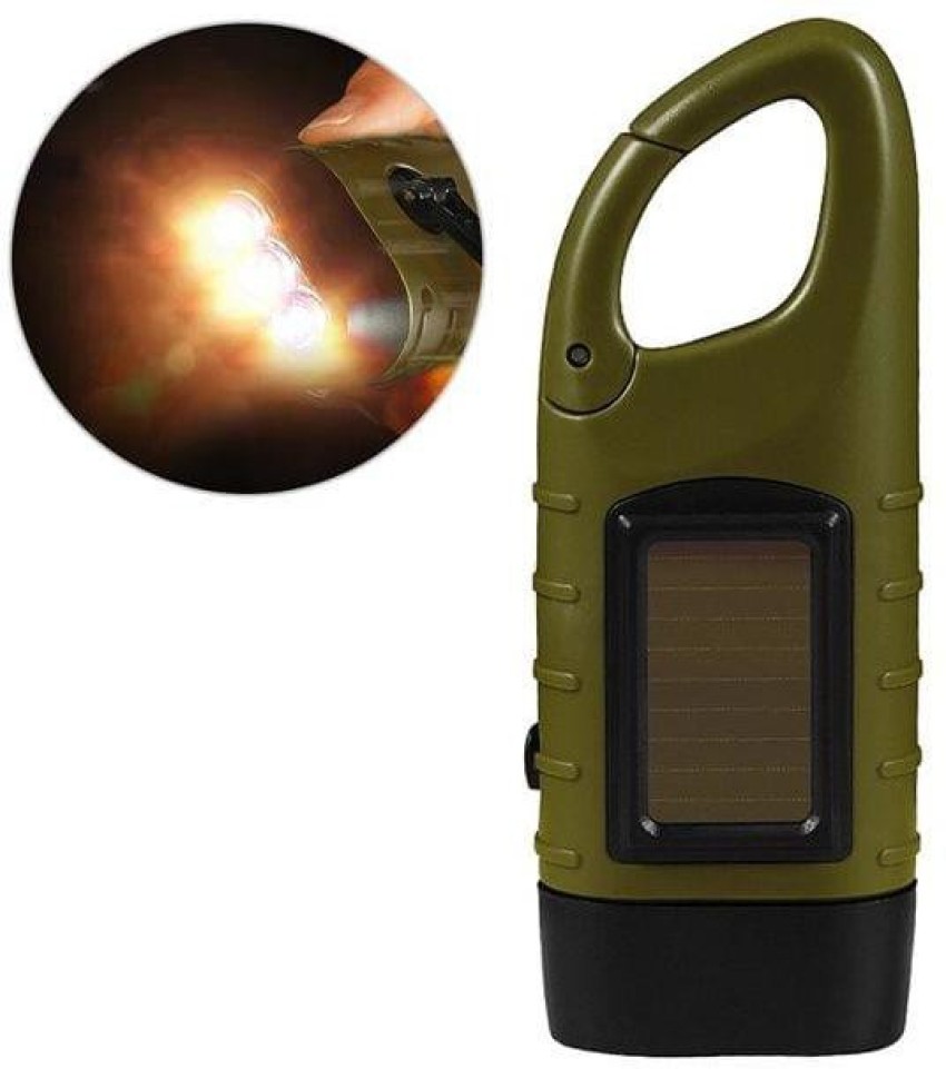 Mechanical Flashlight Hand Crank Flashlight-Camping-Home-Car-No Battery-LED 5 Meter Bright Light-1 Pack Color Random, Adult Unisex, Size: Weight: 70g