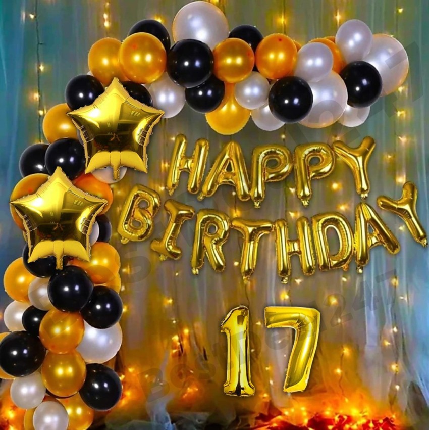 Simple Birthday Balloon Decoration For Birthday Party In [location] |  7eventzz