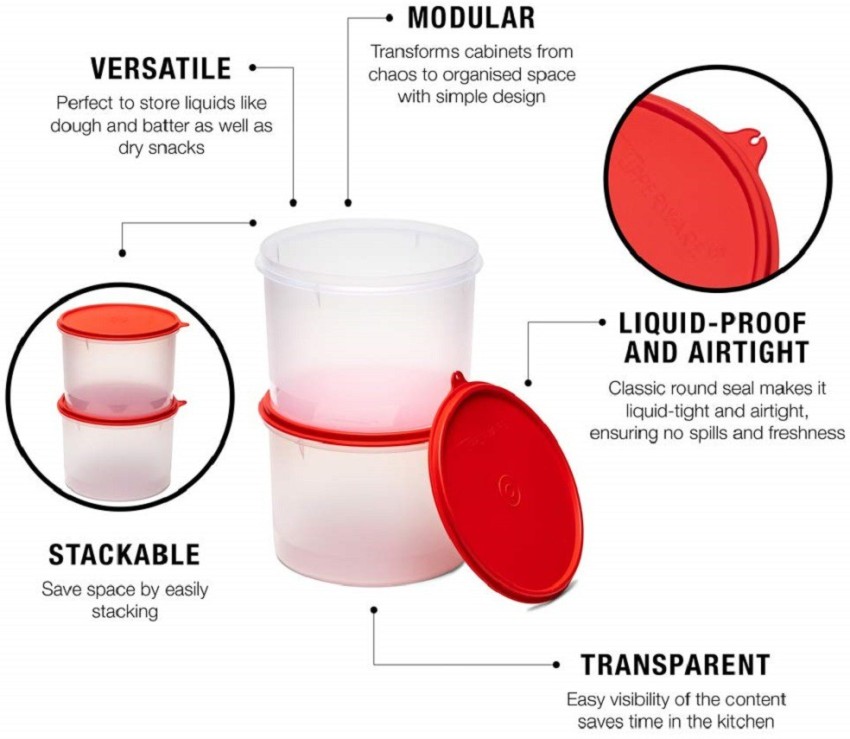 Tupperware Transparent Dry Snack Storer 1.5L (1.5l)