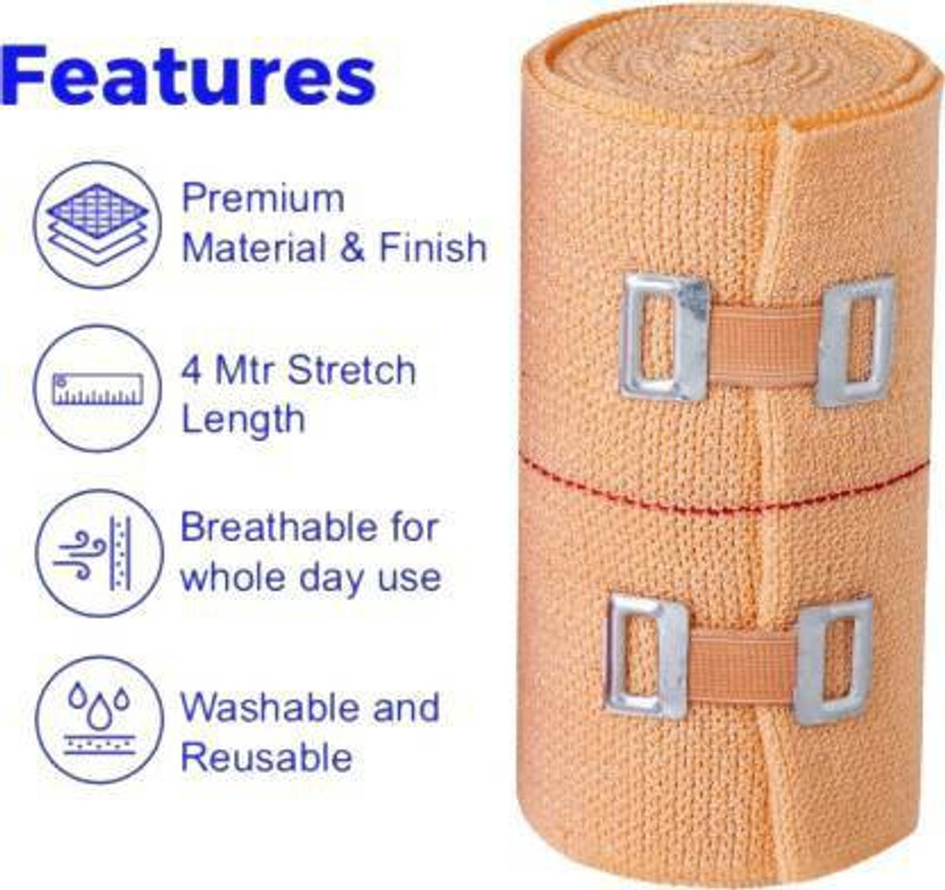 SPORTIX CREPE BANDAGE GARAM PATTI 10 CM Crepe Bandage Price in