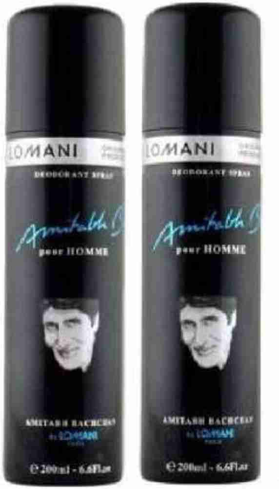 LOMANI Amitabh Bachchan Pour Homme IMPORTED Deodorant Spray For