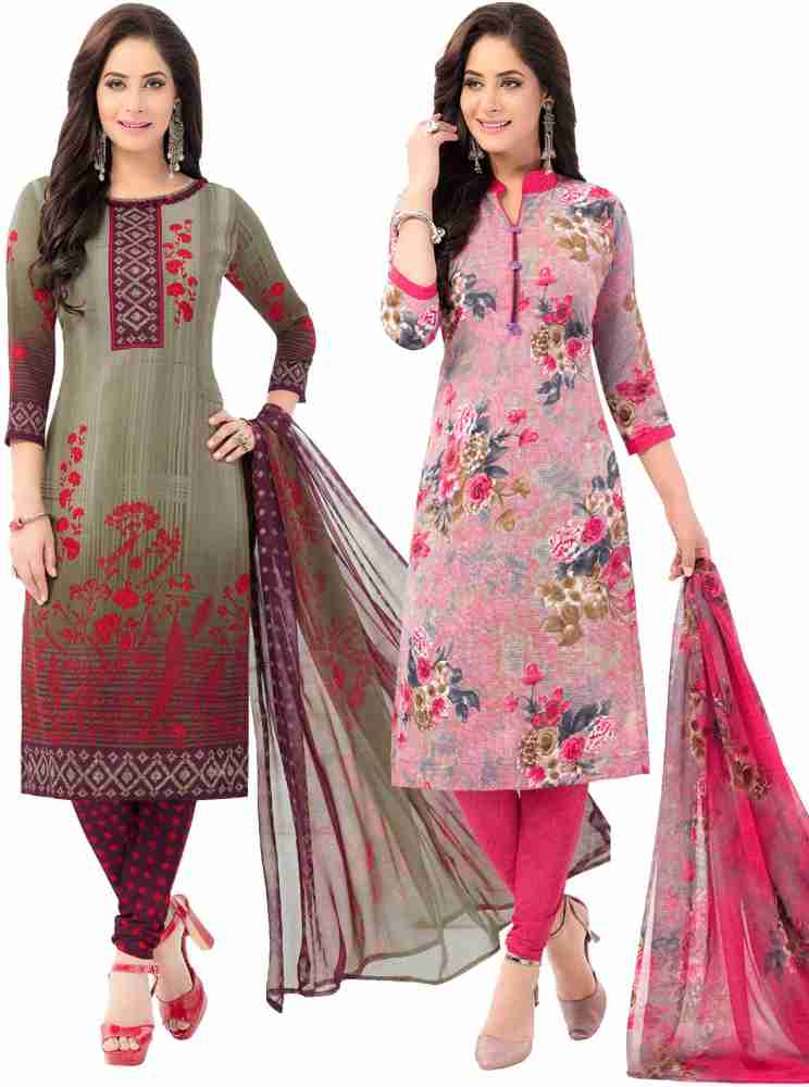 Synthetic churidar sale materials in flipkart