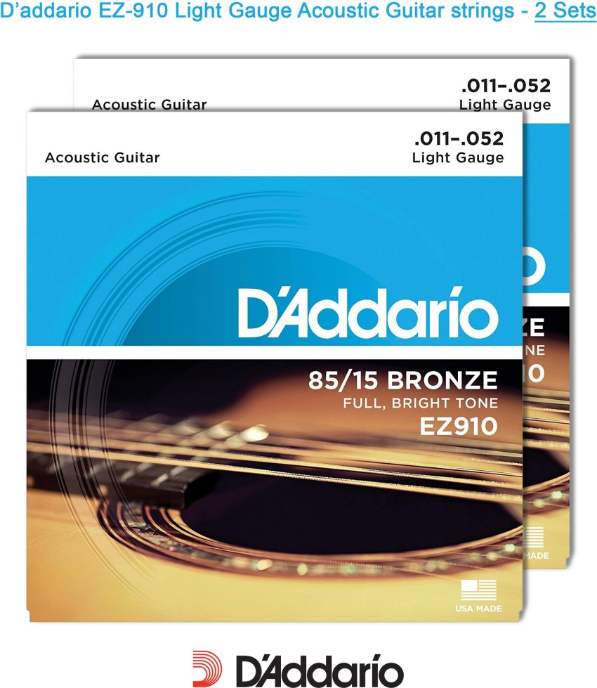 D ADDARIO Acoustic EZ910 2D Guitar String Price in India Buy D