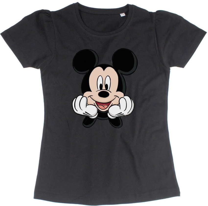 Mickey Mouse Family Girls Printed Pure Cotton Regular T Shirt