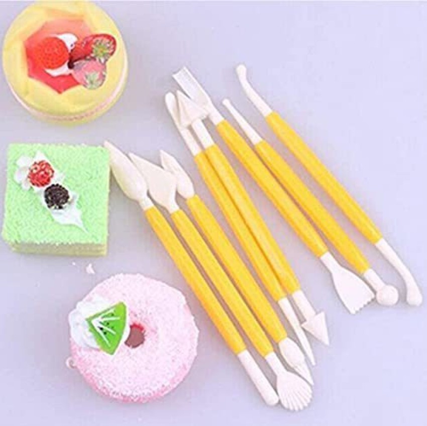 Kitchen Baking Tools Kits Fondant Cake Decorating Tools Set Plastic Cake  Engraving Cutting Pens Cream Pastry Modelling Tools