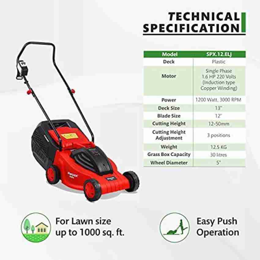 Sharpex discount lawn mower