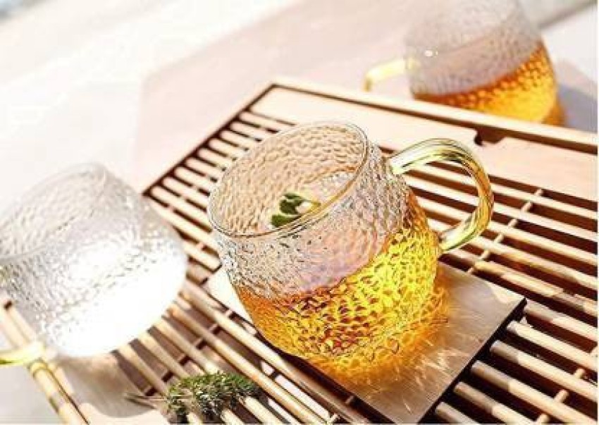 skyunion Glass Single Lemon Tea Cup Glass Green Tea Glass with