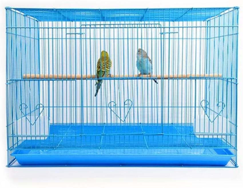 Petzlifeworld High Quality Coated 2 Feet Blue Color Love Birds Cage Bird Cage Price in India - Petzlifeworld High Quality Powder Coated 2 Feet Blue Color Love Birds Cage Bird