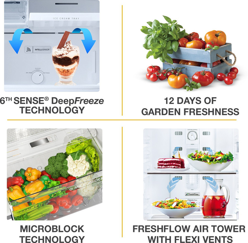 Whirlpool 265 L Frost Free Double Door 2 Star Refrigerator with
