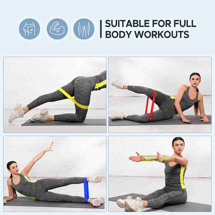 Full body workout online with resistance loop bands