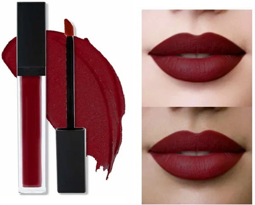 Emijun NON TRANSFER KISS PROOF MATTE FINISH LIQUID MAROON LIPSTICK