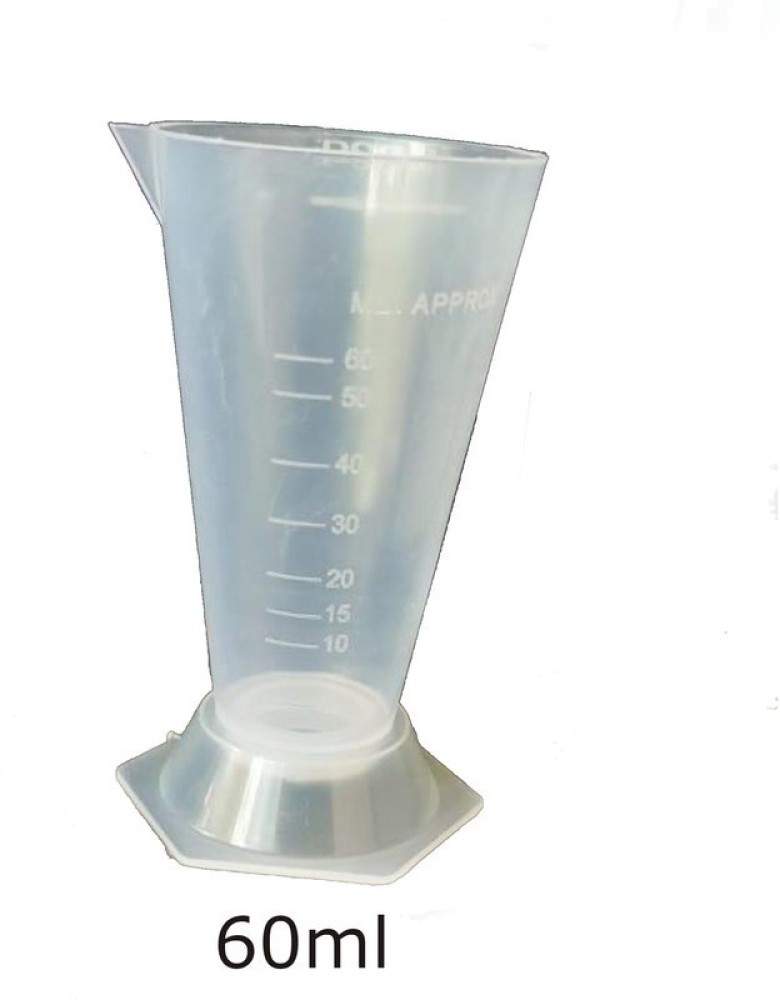 60ml Plastic Measuring Cup Set of 10, Reusable Dispensing Cup