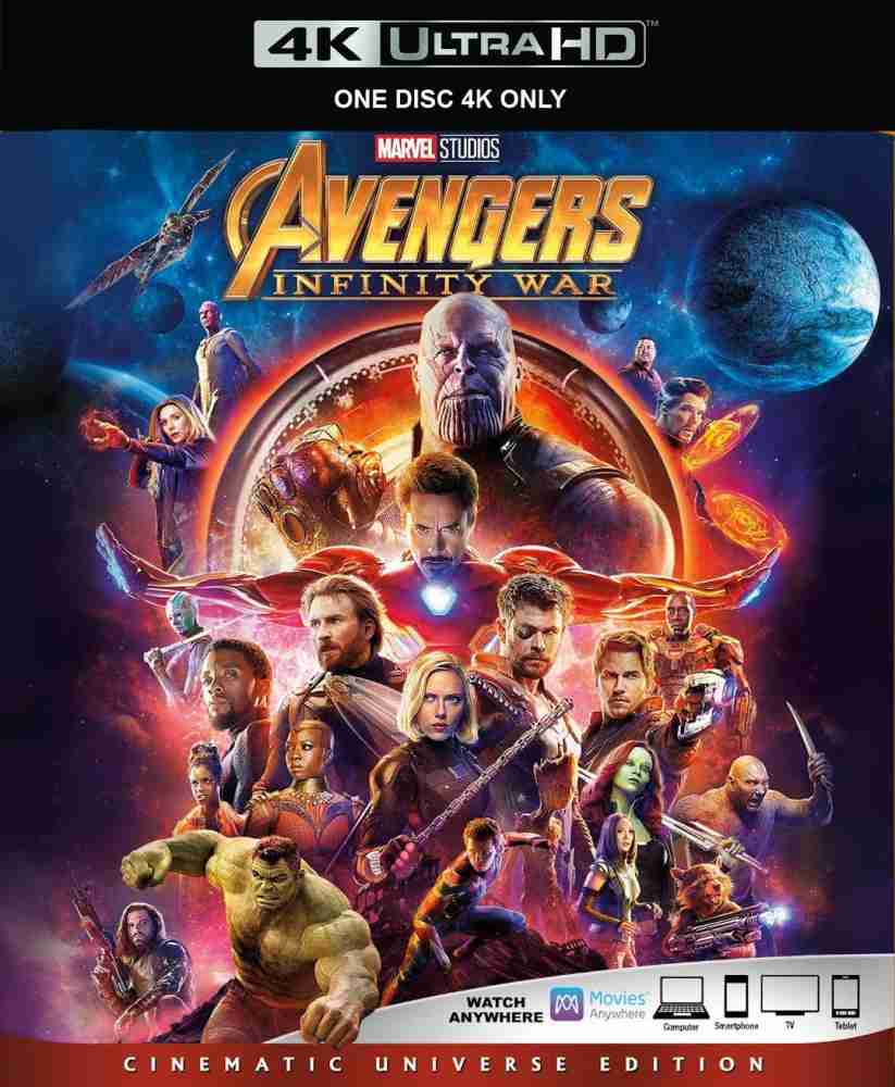 Avengers Infinity War 4K One Disc Only Price in India Buy