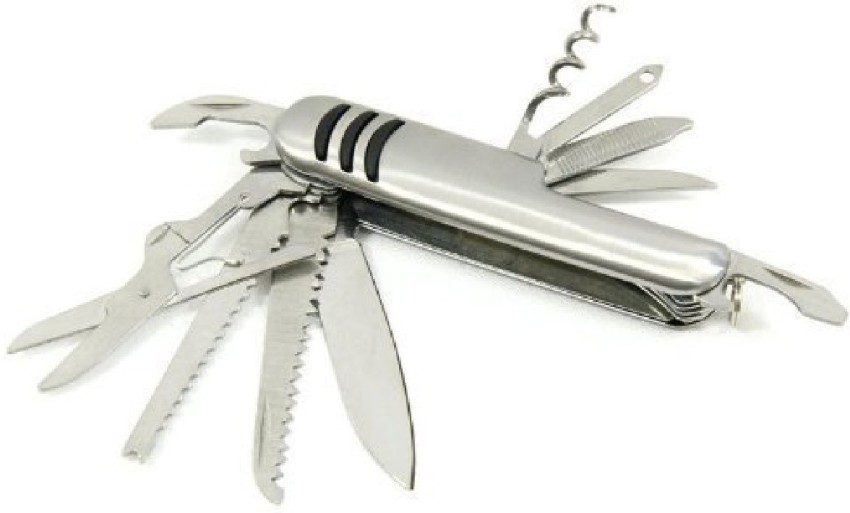 DEZIINE Stainless Multi Functional Army Knife Survival Tool Set