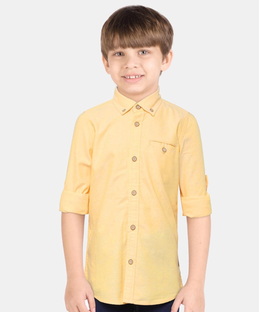 FM KIDS Boys Solid Casual Yellow Shirt Buy FM KIDS Boys Solid Casual Yellow Shirt Online at Best Prices in India Flipkart