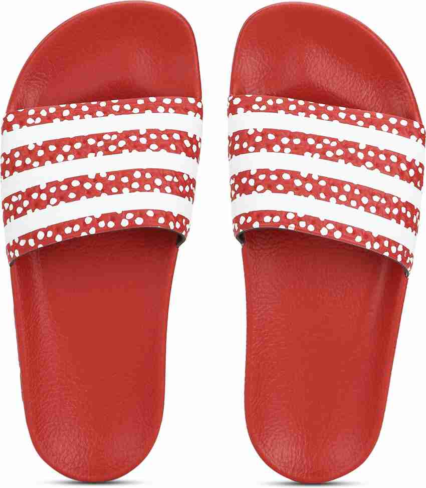 Adidas originals deals red flip flops