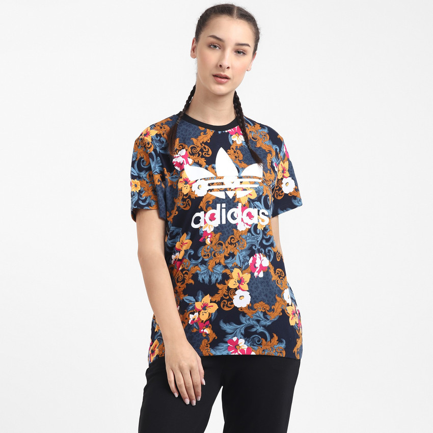 ADIDAS ORIGINALS Printed Women Round Neck Multicolor T Shirt Buy ADIDAS ORIGINALS Printed Women Round Neck Multicolor T Shirt Online at Best Prices in India Flipkart