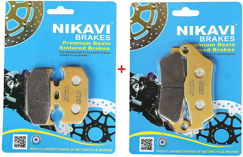 nikavi Gold Series Combo Brake Disc pad Compatible for Yamaha R15 V3 Front and Rear Vehicle Disc Pad Price in India Buy nikavi Gold Series Combo Brake Disc pad Compatible for